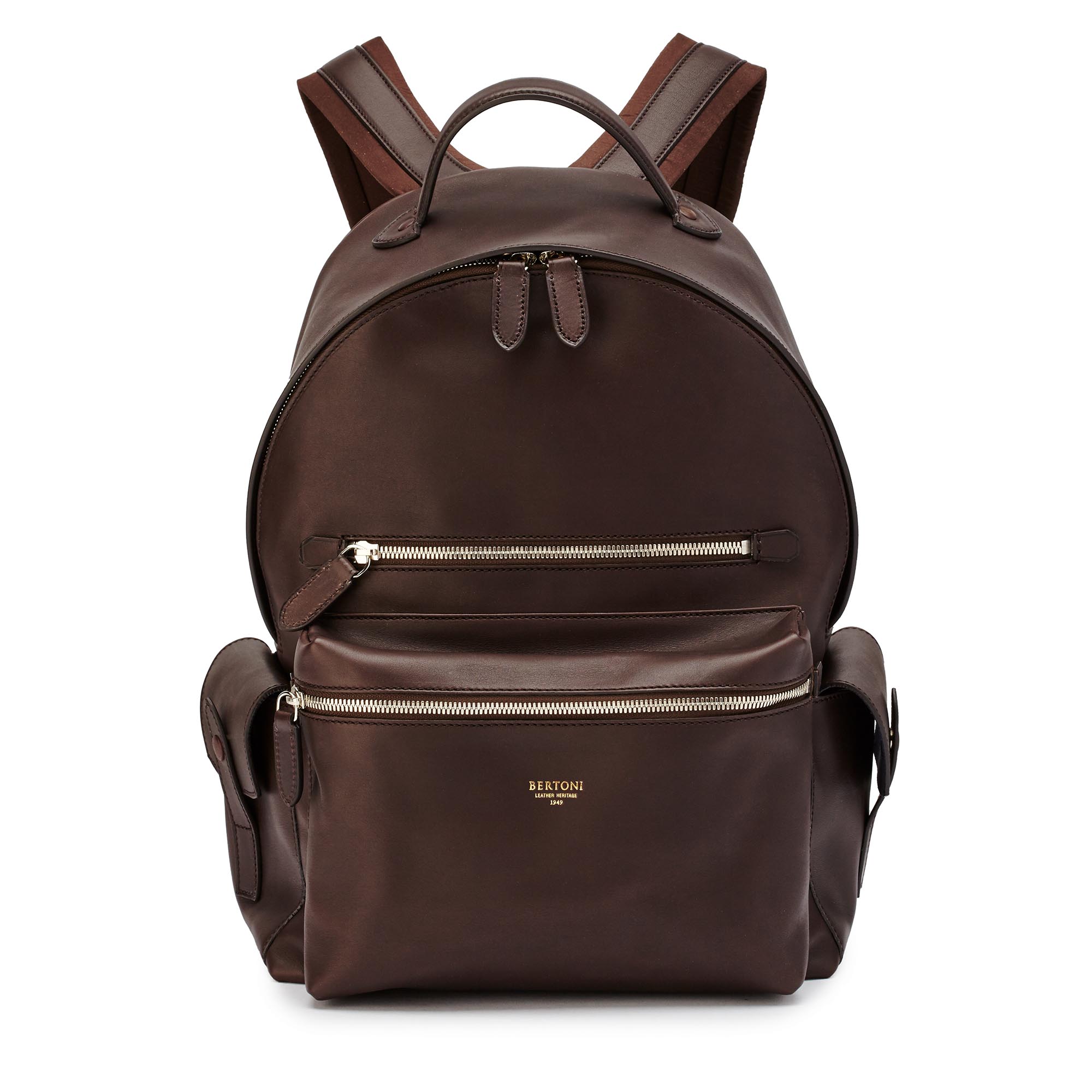 Zip-Backpack-dark-brown-french-calf-Bertoni-1949